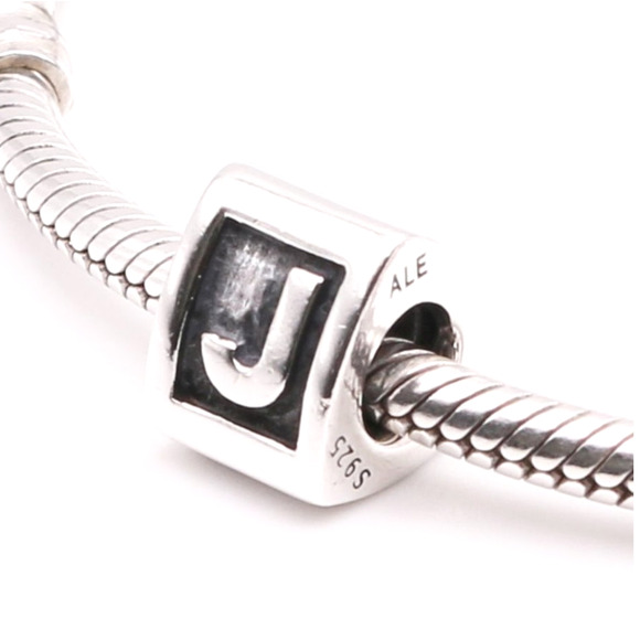 Authentic PANDORA Retired Alphabet Letter - J - 790323J - Picture 1 of 8
